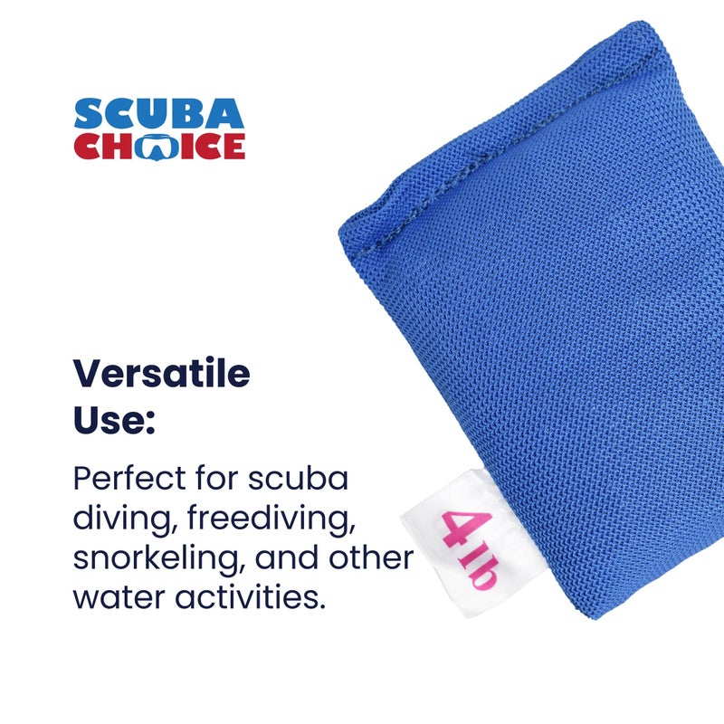 Scuba Choice Diving Soft Mesh Shot Weight - 4 lb | Clean, Graphite-Free, Hardened #4 in Durable Nylon Bag Made USA, Ideal for Belts, Freediving, Spearfishing, Dive Weight Pack - Image 3